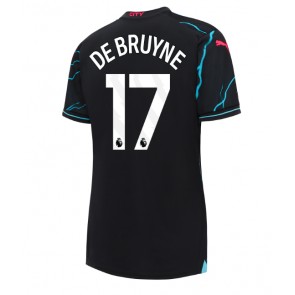 Manchester City Kevin De Bruyne #17 Koszulka Trzecich Kobiety 2023-24 Krótki Rękaw